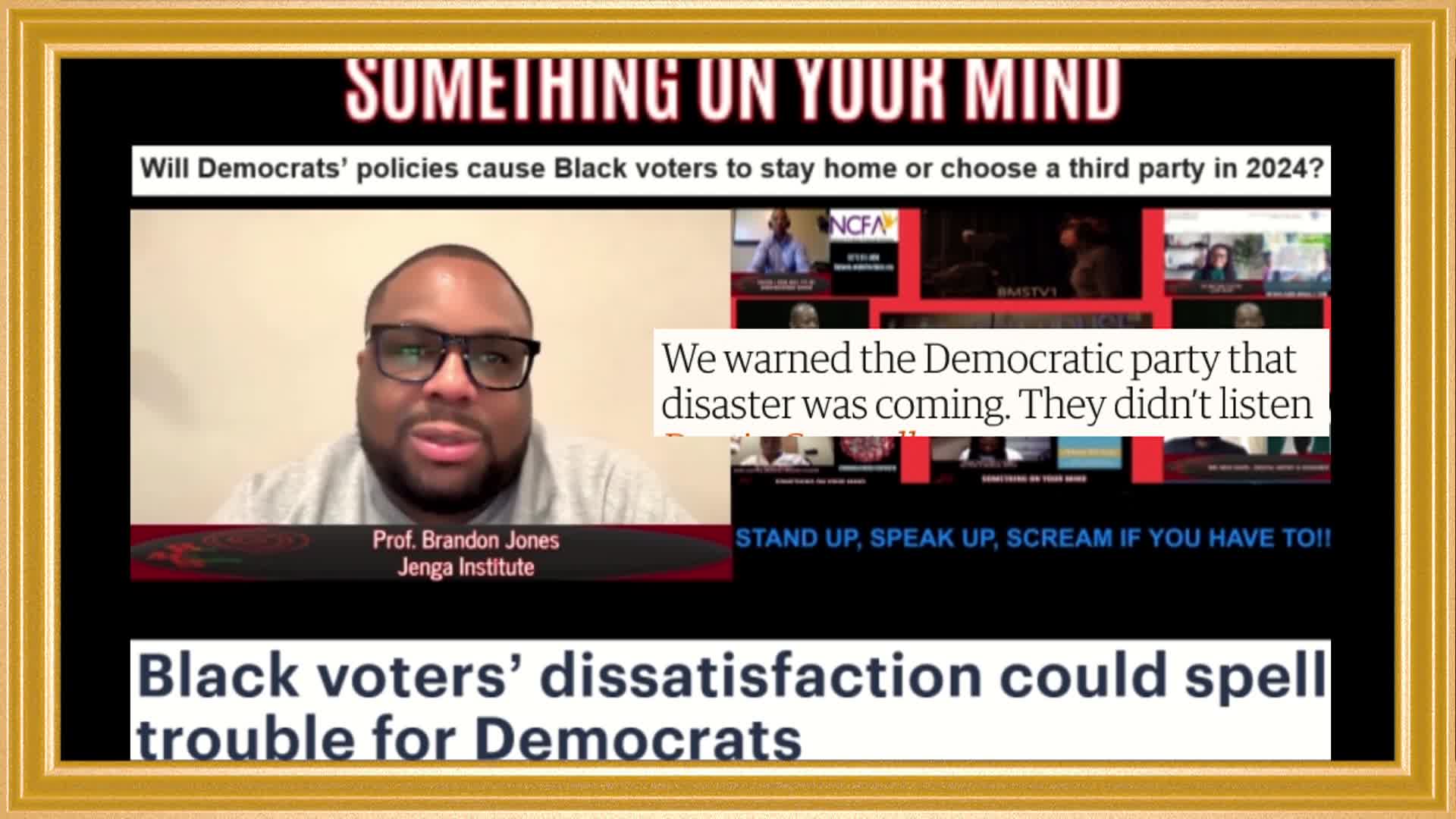 Thumbnail image for Black Men Screaming - Ep 164 - Black Voters Dissatisfaction - Jan 20 2025