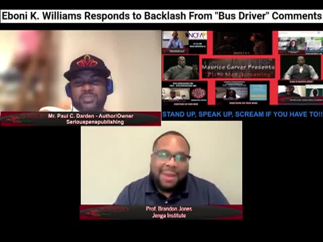 Thumbnail image for Black Men Screaming - Eboni K. Williams and the Bus Driver - May 12 2023