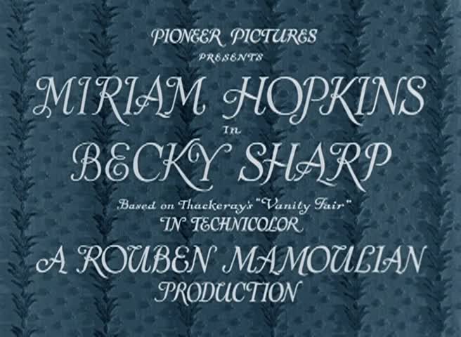 Thumbnail image for Public Domain Movies - Becky Sharp - 1935
