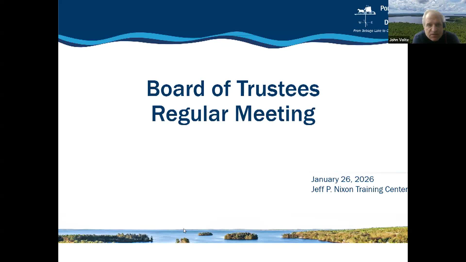 Thumbnail image for Portland Water District Business Meeting - January 26 2026