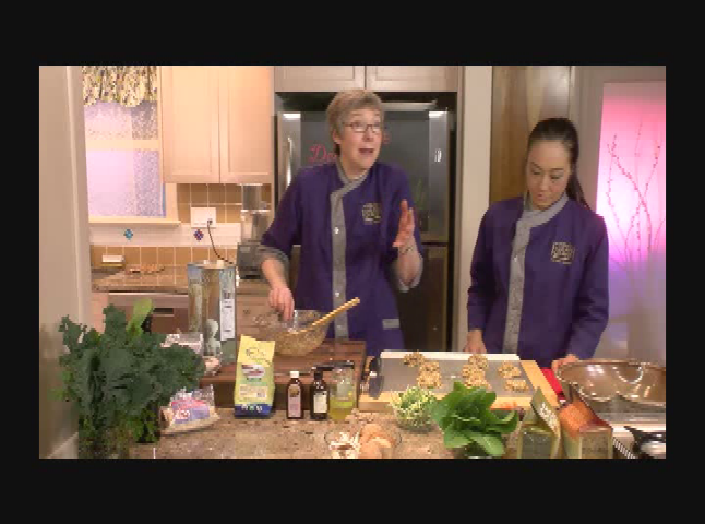 Thumbnail image for  Persian Chicken or Tofu, Black Rice Noodle Salad, Linzer Torte Cookies and Fresh Pineapple